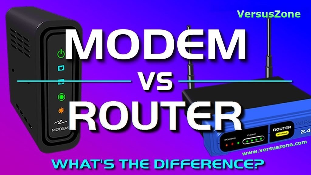 Modem vs Router - What's the difference between Modem and Router Versuszone